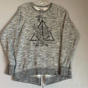 Warner Bros. Gray Crewneck Sweater with Graphic